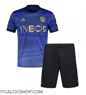OGC Nice Terza Maglia Bambino 2024-25 Manica Corta (+ Pantaloni corti)